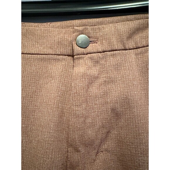 lululemon Commission Chino Shorts Men's Size 34 Brown Check Golf Casual - Picture 3 of 10